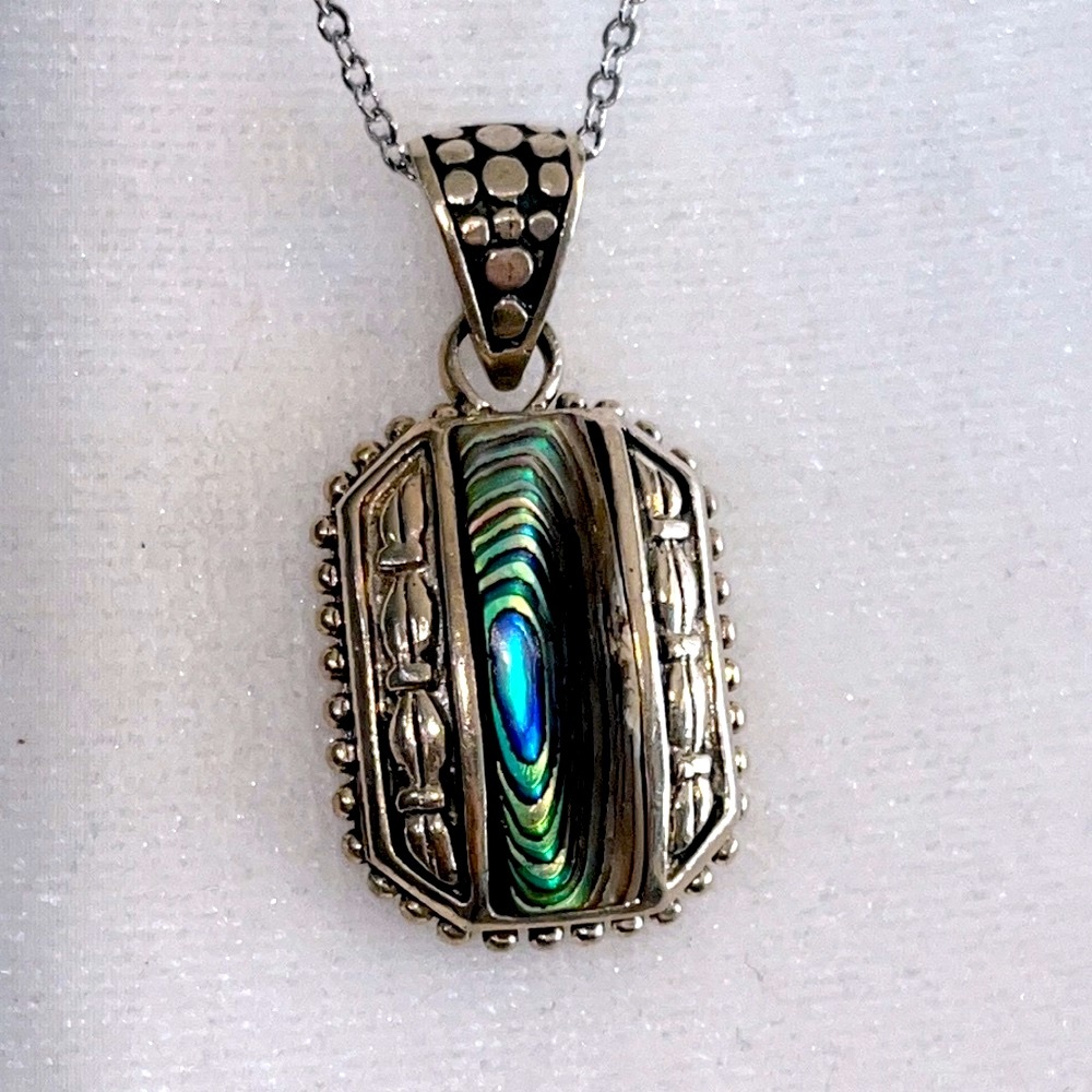 Sterling silver/abalone necklace